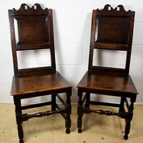 Pair of Oak 17th Century Chairs