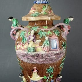 Mason's Stoneware Chinese Vase