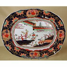 Mason's Ironstone China Meat Platter - Chinese Wall Pattern