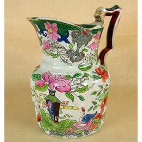 Mason's Ironstone China Jug - Table & Flowerpot Pattern