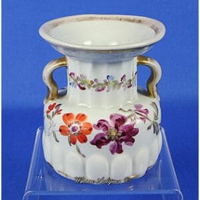 Mason's Ironstone China Vase - Painted Flowers Pattern