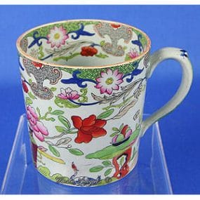 Mason's Ironstone China Mug - Table & Flowerpot Pattern