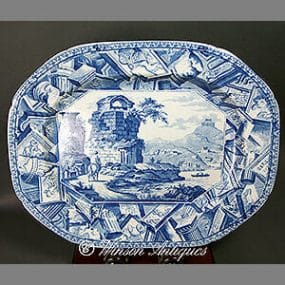 Mason's Ironstone China Meat Platter - Italianate Landscape