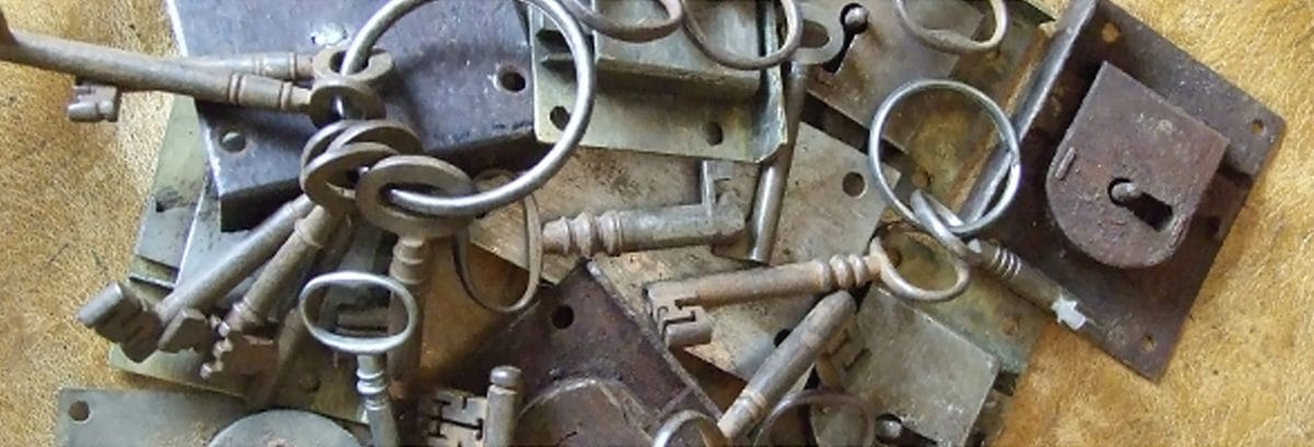 Antique Lock Repairs & Restoration & Kidney Bow Keys