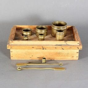 Set of 19th Century Brass Seed Measures